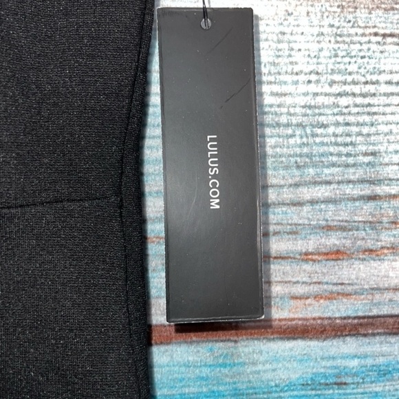 Lulus Lace Halter Dress S Black NWT Y2K Fitted Party Holiday Cocktail Coquette - Picture 5 of 9